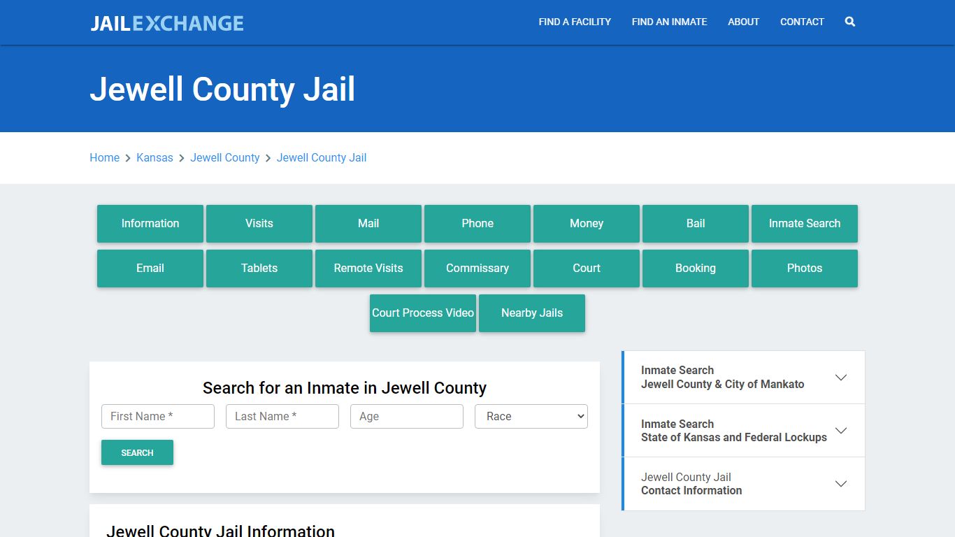 Jewell County Jail Roster Lookup, KS, Inmate Search